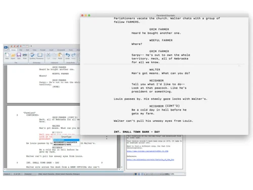 Slugline Import and Export
