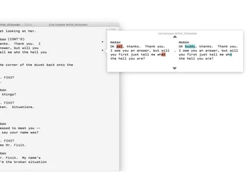 Slugline Track Changes