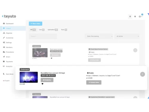 Teyuto Dashboard
