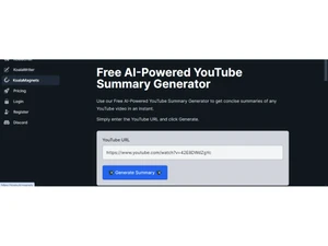 koala video summarizer dashboard