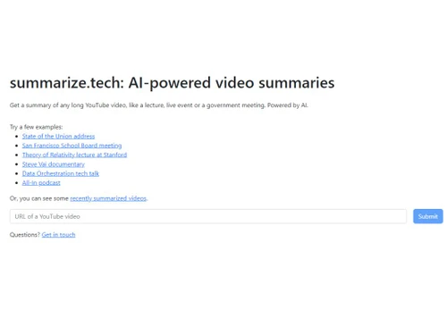 summarize tech dashboard