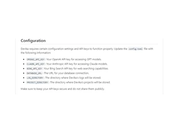devika ai configuration