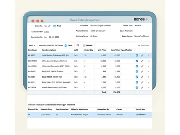 BiznesPro sales order management