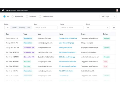superblocks audit log