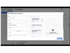 threat modeler template
