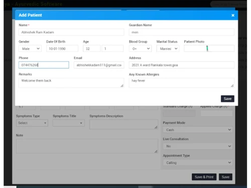 smart vaidya settings