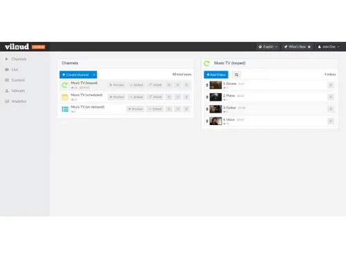 Viloud Channel Management
