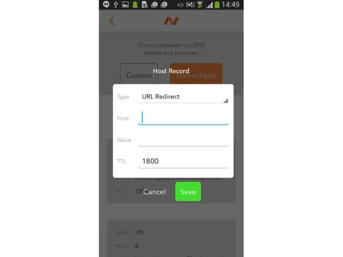 Namecheap Host Record