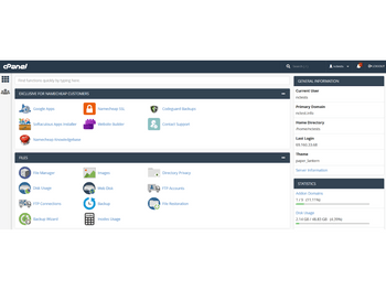 Namecheap Web Hosting