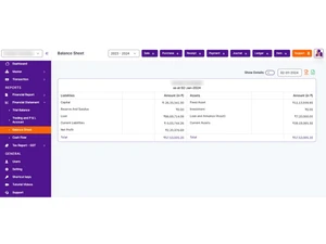 Hisabkitab balancesheet