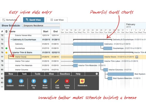 uda constructiononline dashboard