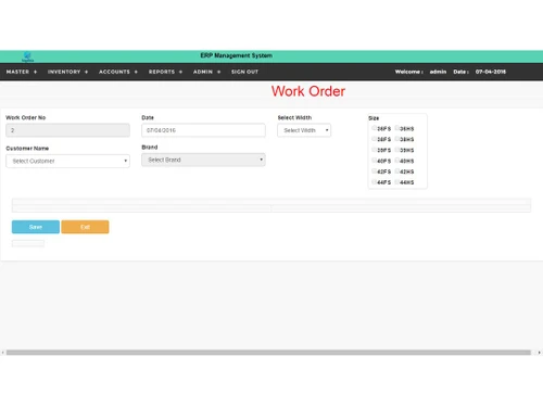 Bigdbiz work order