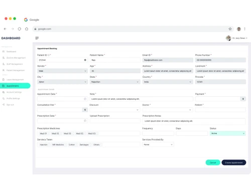 Swasti HMS Appointment