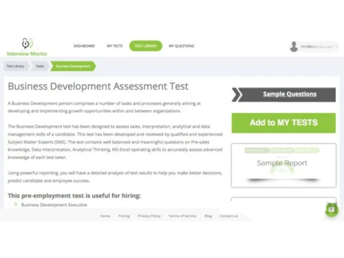 interview mocha library