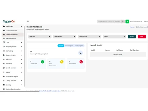 tiggeron dialer dashboard