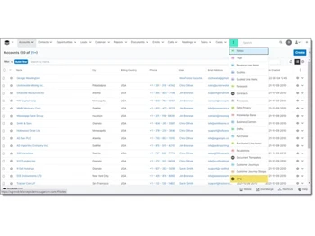 Mobileforce CPQ Accounts