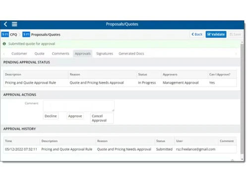 Mobileforce CPQ Proposals