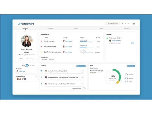 performyard dashboard