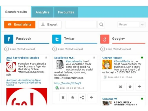 social searcher searchresults