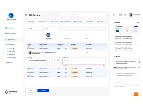 Performly talent tasks