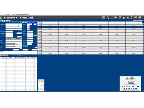 Platinum Chiropractic Software Front Desk