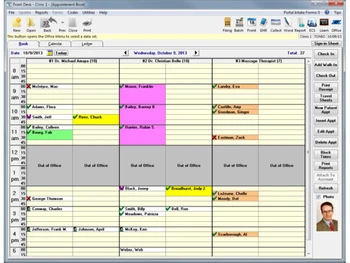 EZBIS Front Desk Book View
