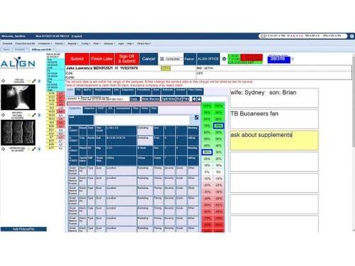 ALIGN Chiropractic Software Reporting