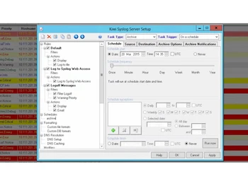kiwi syslog server scheduling