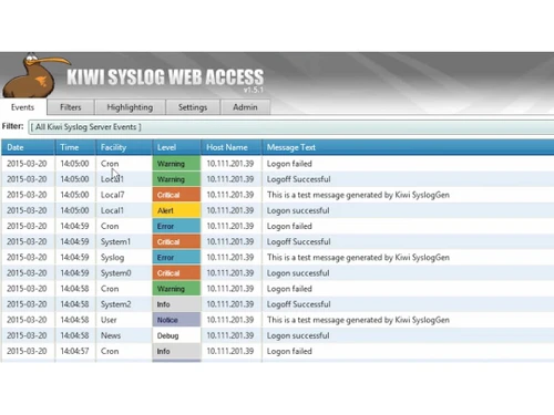 kiwi syslog server webaccess