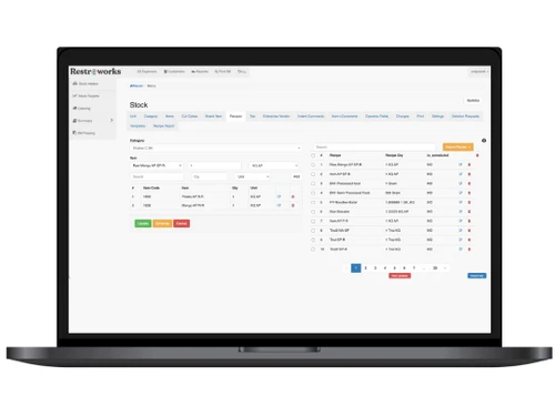 Restroworks Cloud Kitchen Dashboard