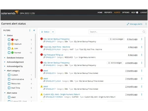 solarwinds dbma alerts