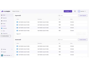 EasyInsights segments