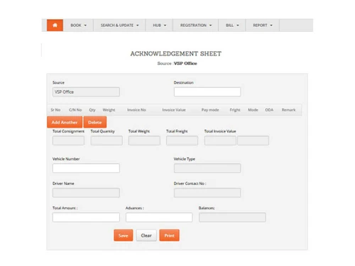 Evision-logistics-management-booking
