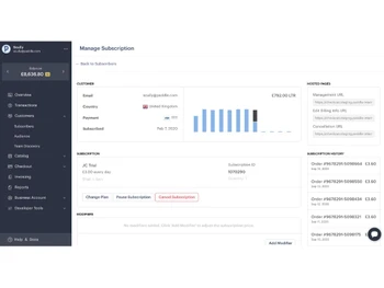 Paddle Manage Subscriptions