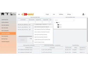 Qualitraceman assemblies