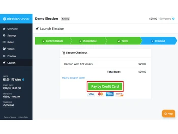 Election Runner Secure Checkout