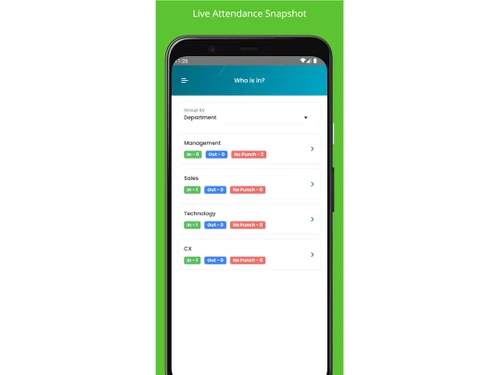 innbuilt field service attendance
