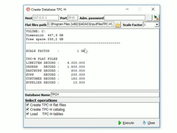 sadas engine database