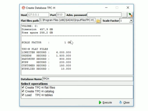 sadas engine database