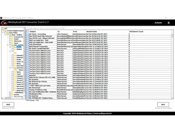 Webbyacad OST Recovery Tool files