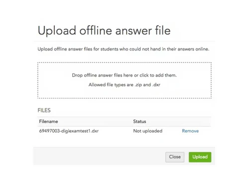 digiexam file upload