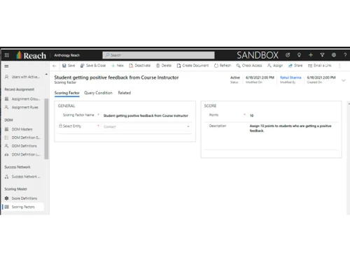 anthology reach score