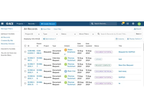 ACE Inspection Records