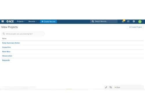 ACE Inspection View Projects