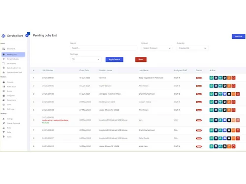 ServiceKart Dashboard