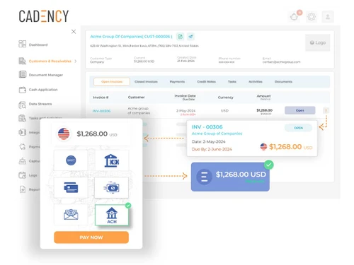 cadency customers receivables