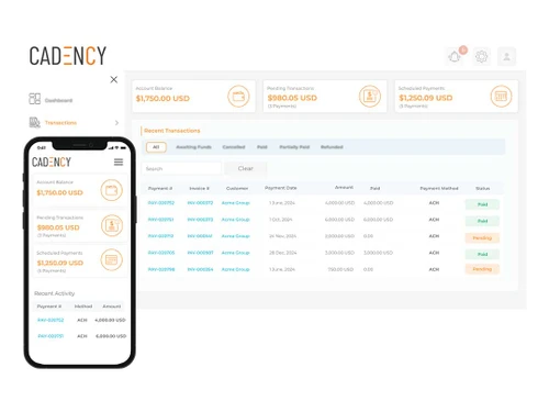 cadency transactions