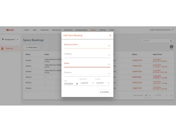 vizitor meeting logs