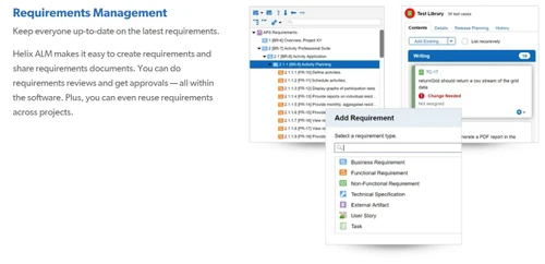 helix alm requirements management