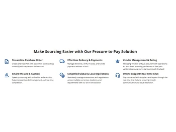 e-Procurement suite-procure to pay solution
